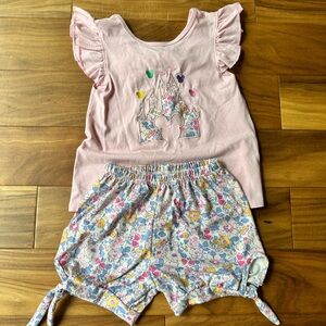 Abby and Evie Disney short set